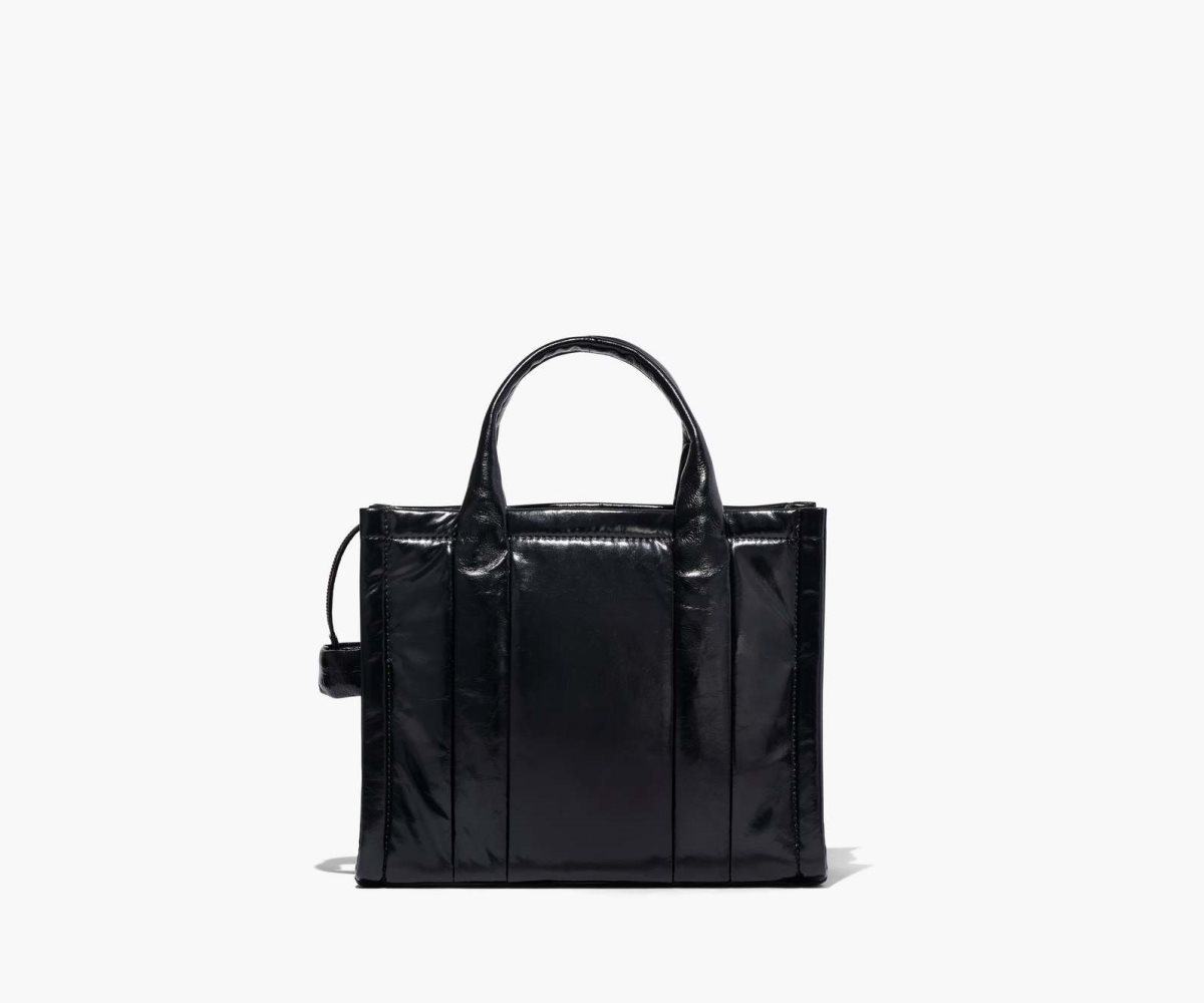 Marc Jacobs Shiny Crinkle Medium Tote Bag Black | WSF-798145
