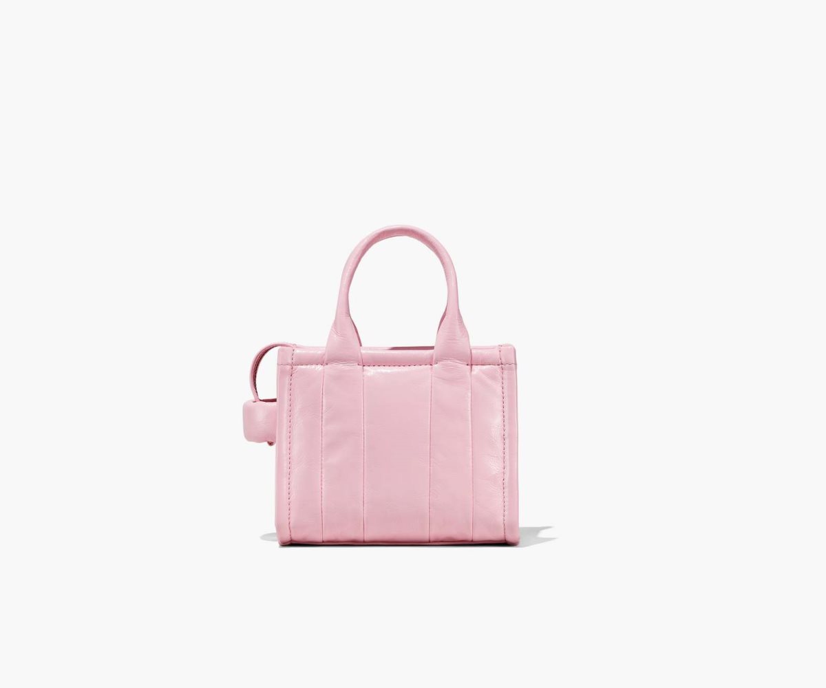 Marc Jacobs Shiny Crinkle Micro Tote Bubblegum | SIK-716394