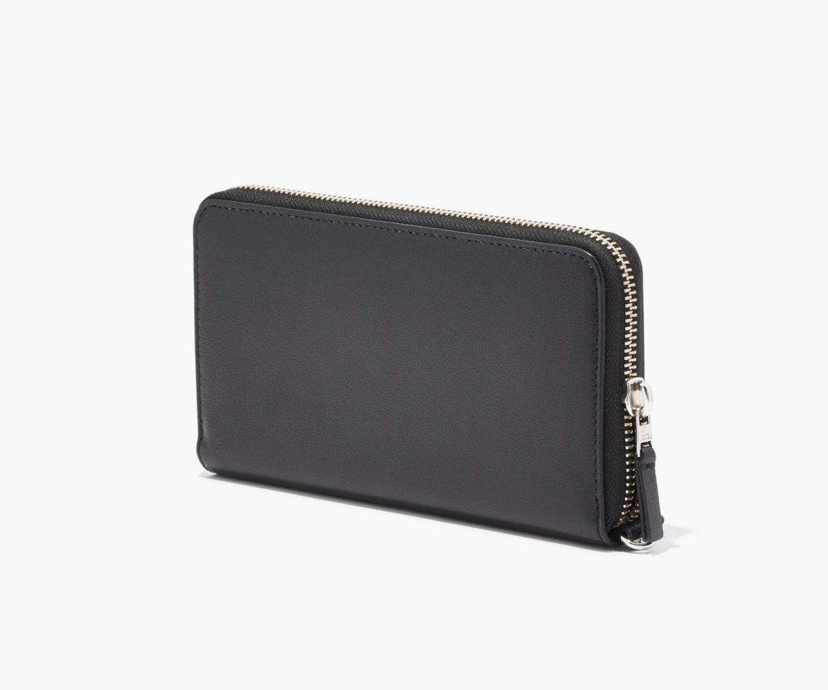 Marc Jacobs Slim 84 Continental Wristlet Wallet Black | KVP-350279