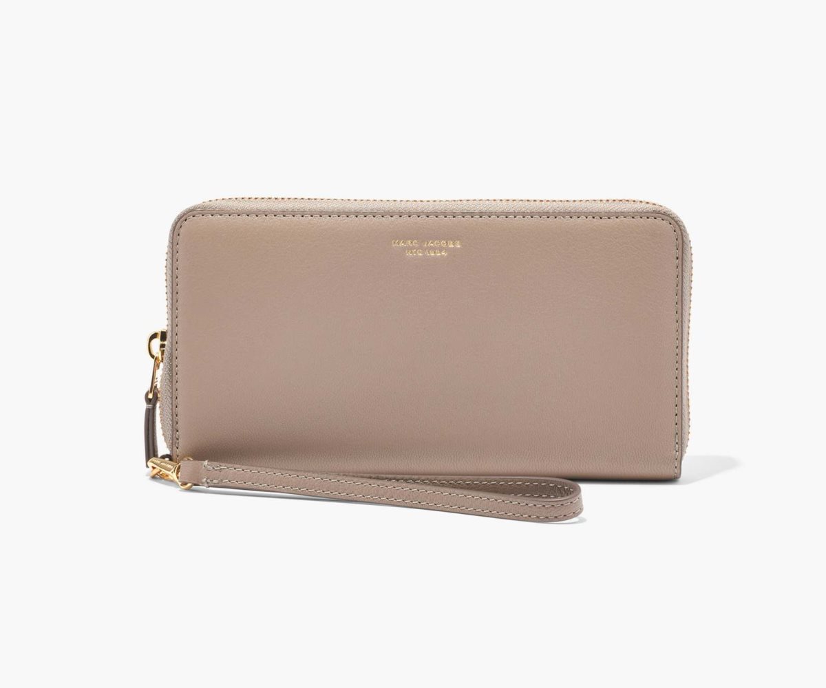 Marc Jacobs Slim 84 Continental Wristlet Wallet Cement | NUD-937108