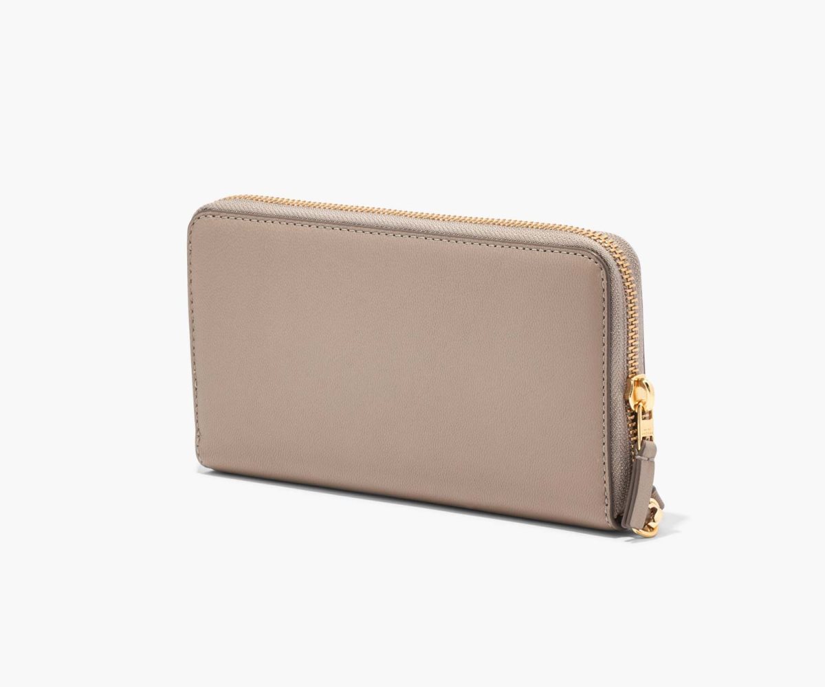 Marc Jacobs Slim 84 Continental Wristlet Wallet Cement | NUD-937108