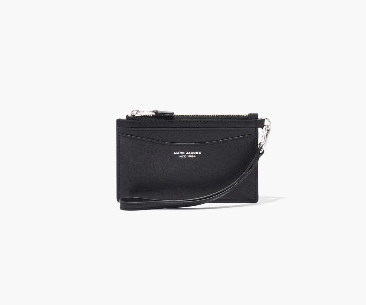 Marc Jacobs Slim 84 Top Zip Wristlet Black | LYJ-024756