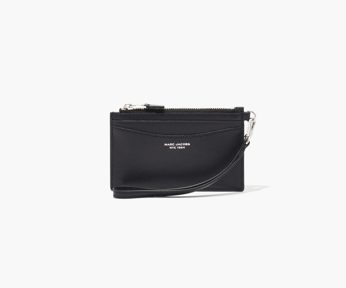 Marc Jacobs Slim 84 Top Zip Wristlet Black | LYJ-024756