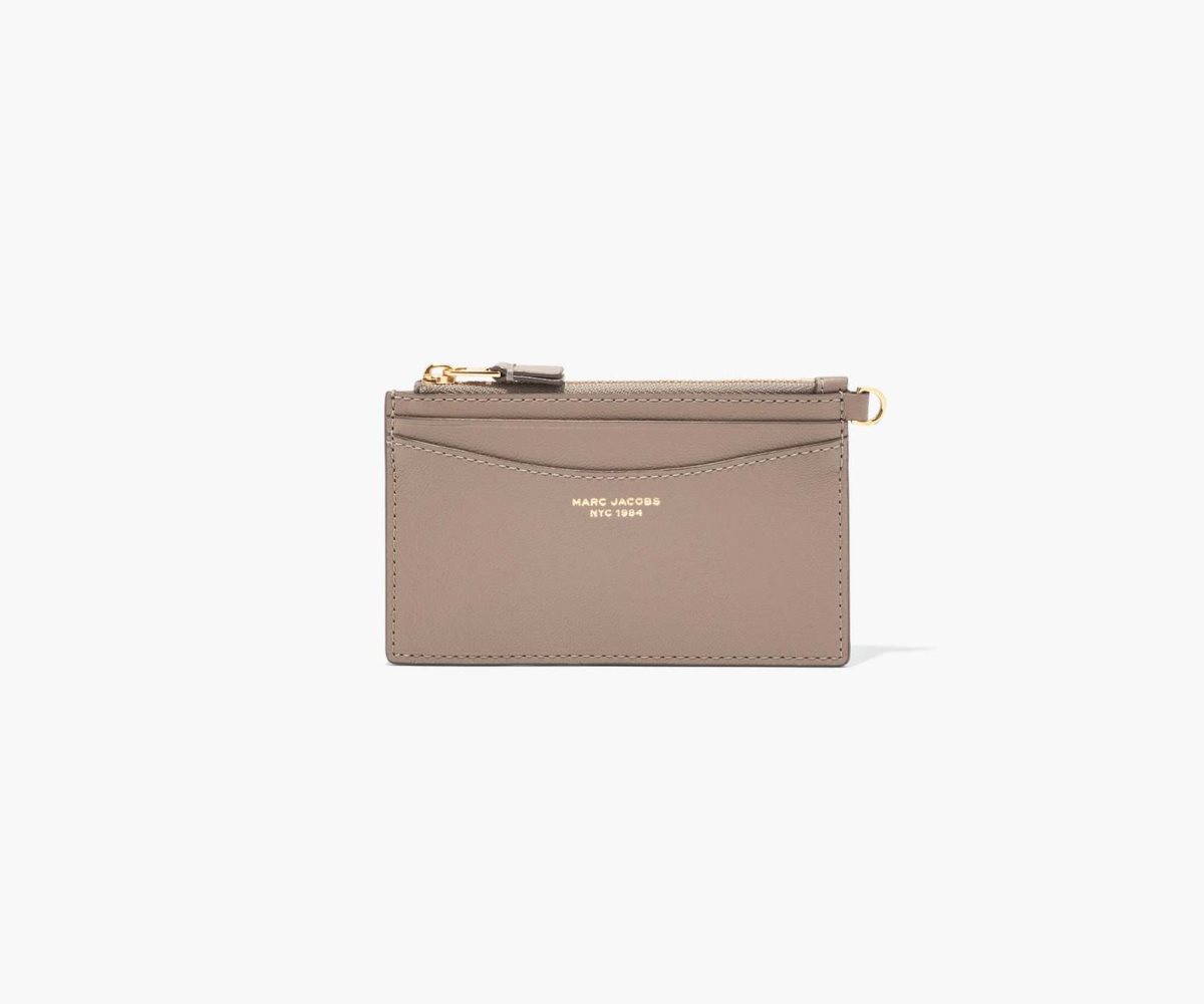 Marc Jacobs Slim 84 Top Zip Wristlet Cement | MOV-351642