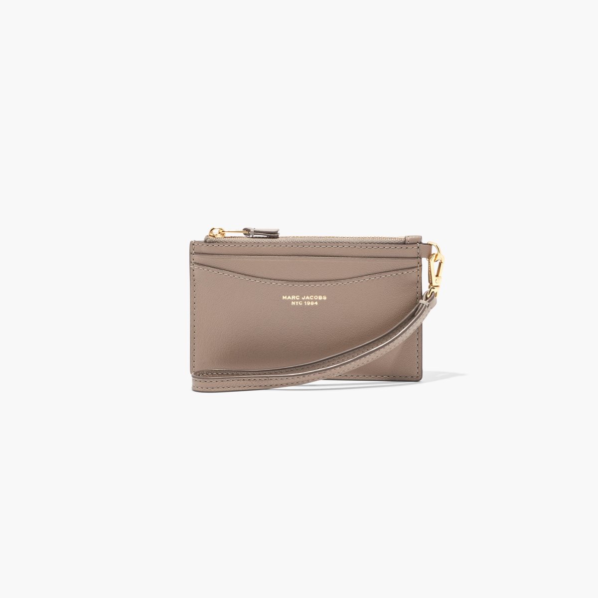 Marc Jacobs Slim 84 Top Zip Wristlet Cement | MOV-351642