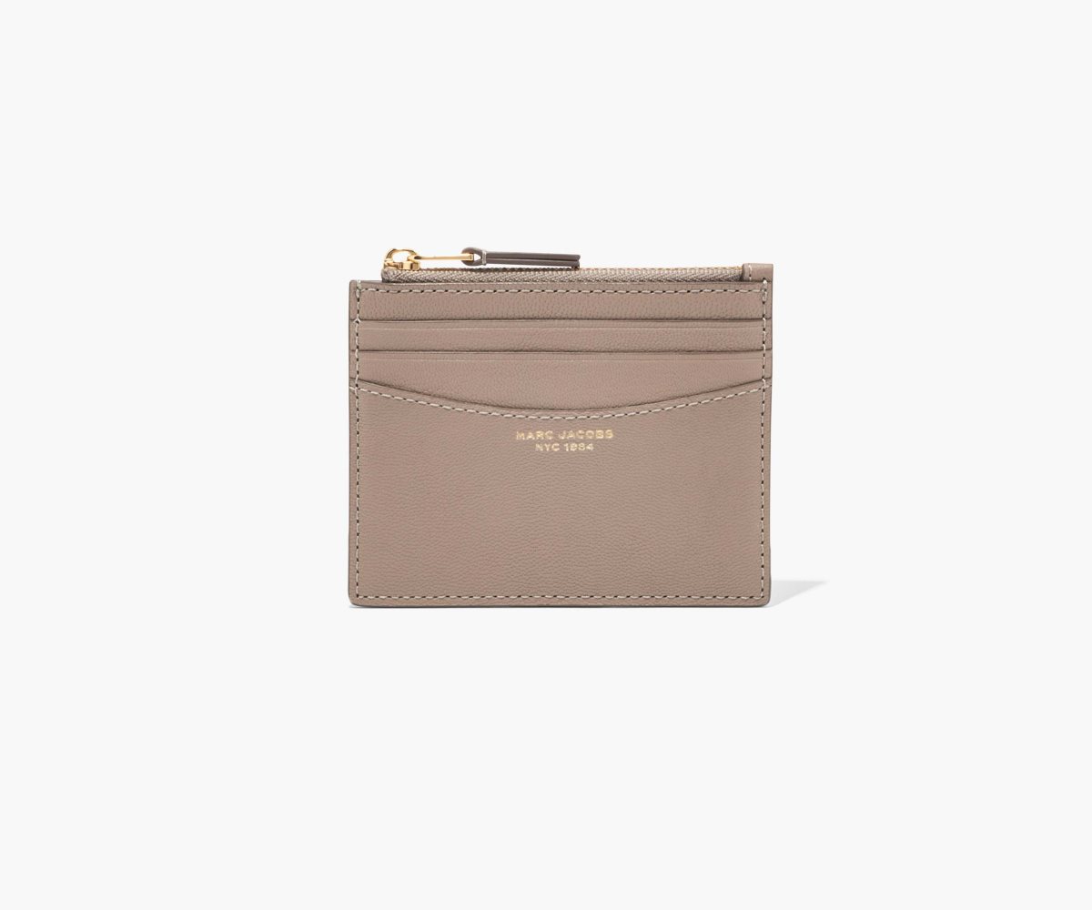 Marc Jacobs Slim 84 Zip Card Case Cement | MJR-046981