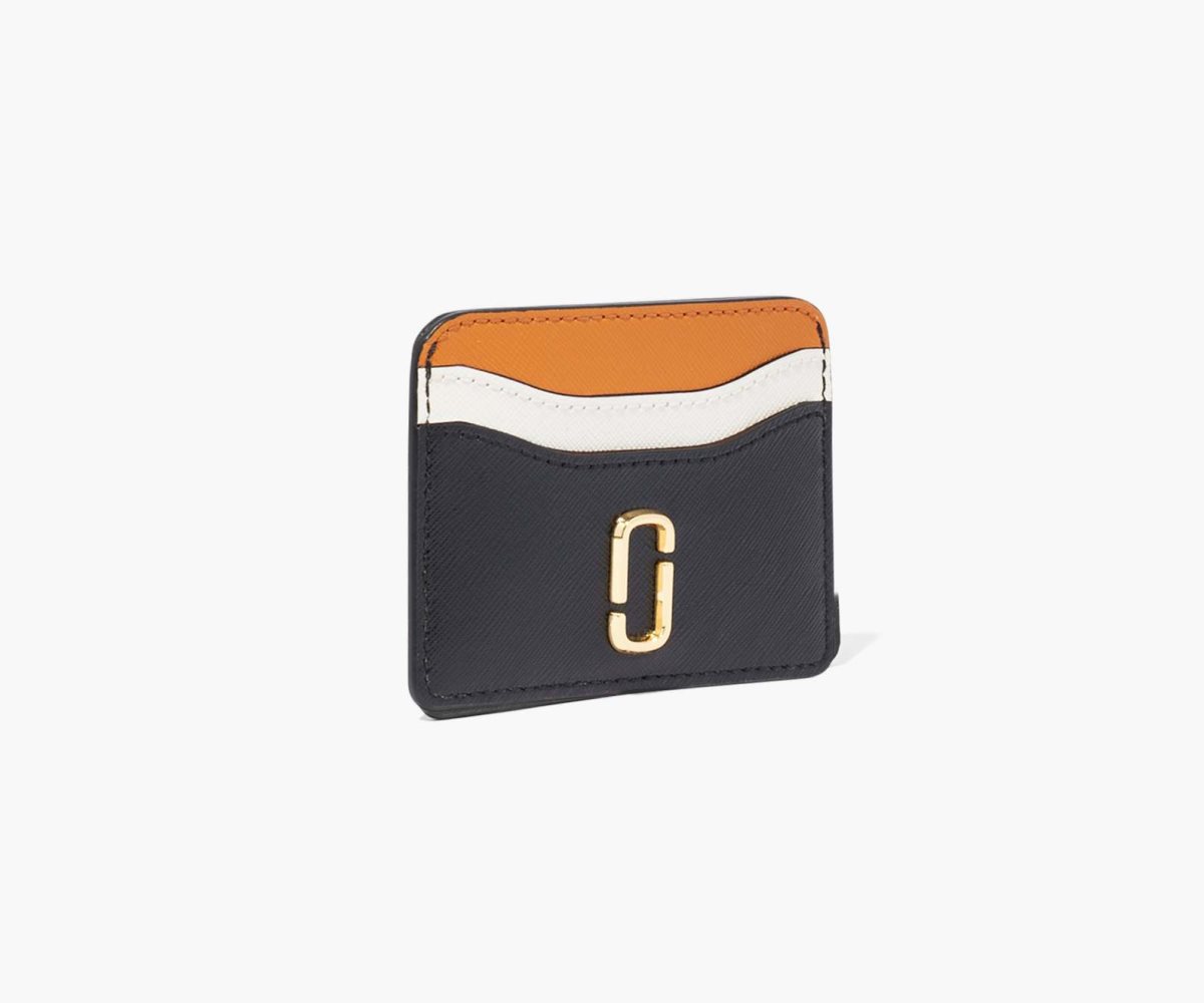 Marc Jacobs Snapshot Card Case Black/Honey Ginger Multi | CHD-742139