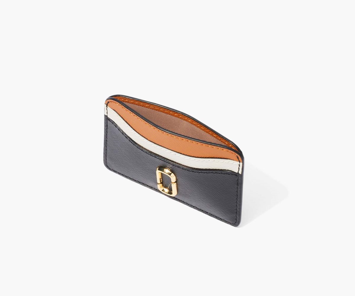 Marc Jacobs Snapshot Card Case Black/Honey Ginger Multi | CHD-742139