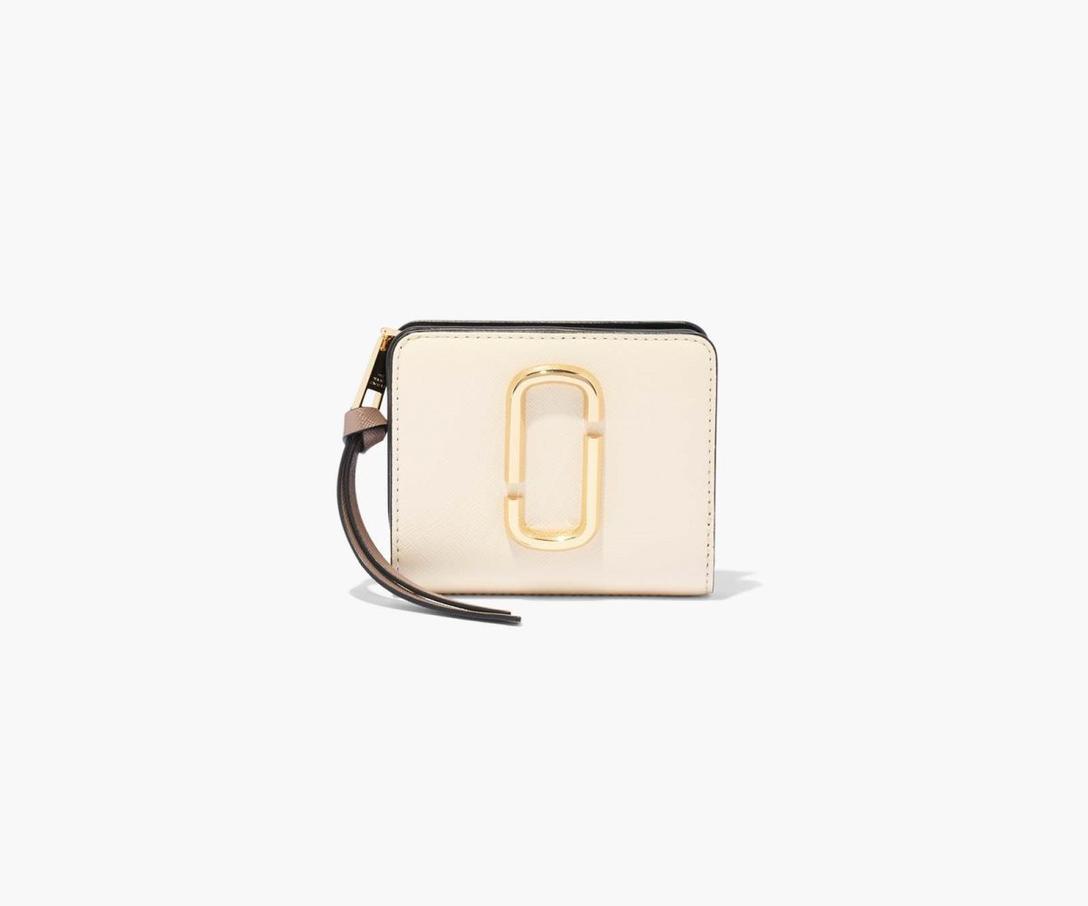 Marc Jacobs Snapshot Mini Compact Wallet New Cloud White Multi | ECN-745193