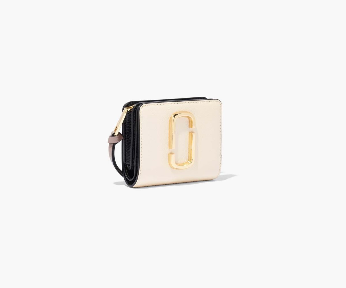 Marc Jacobs Snapshot Mini Compact Wallet New Cloud White Multi | ECN-745193