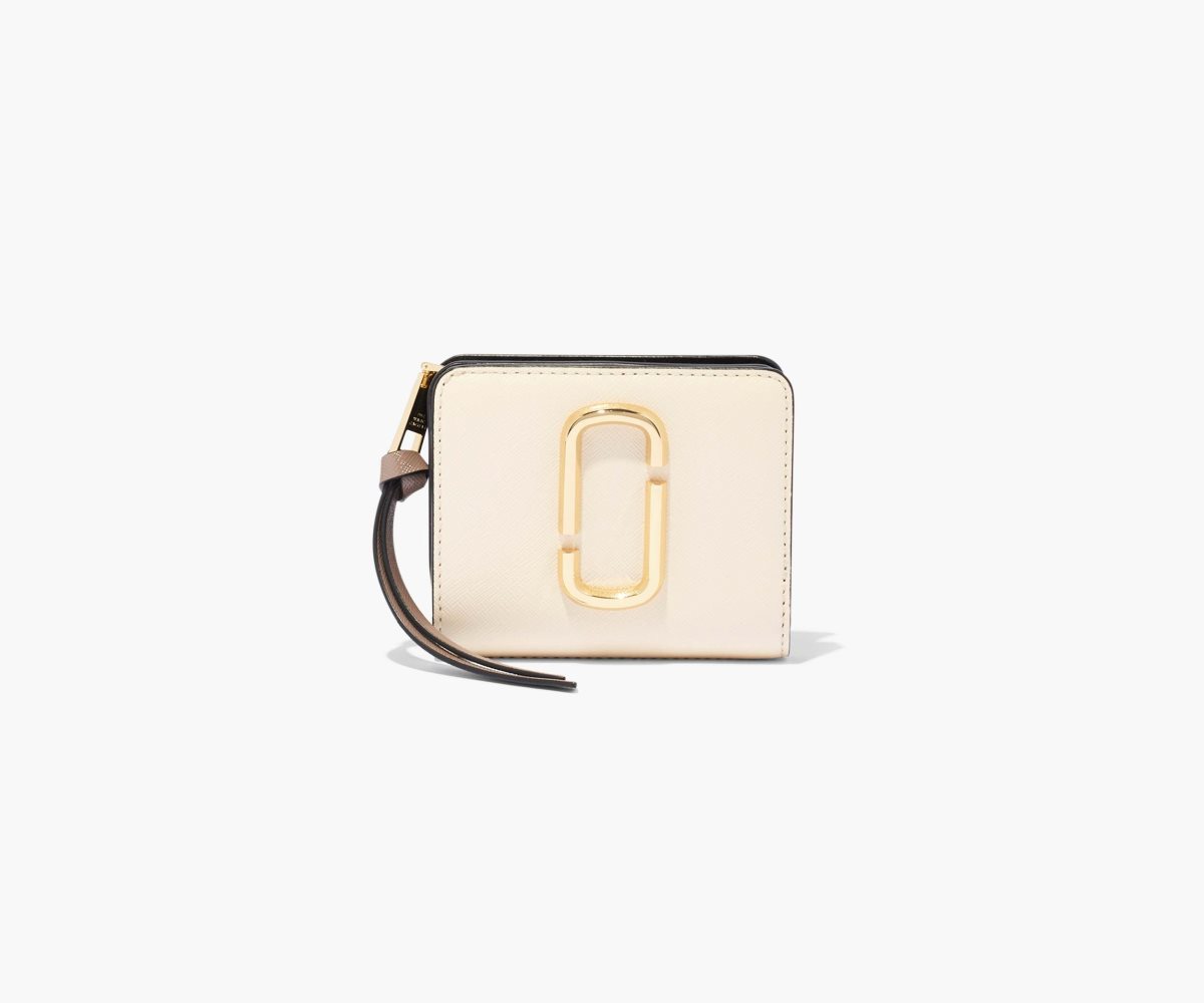 Marc Jacobs Snapshot Mini Compact Wallet New Cloud White Multi | ECN-745193