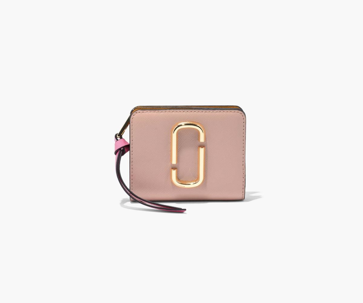 Marc Jacobs Snapshot Mini Compact Wallet Rose Multi | HSM-473509