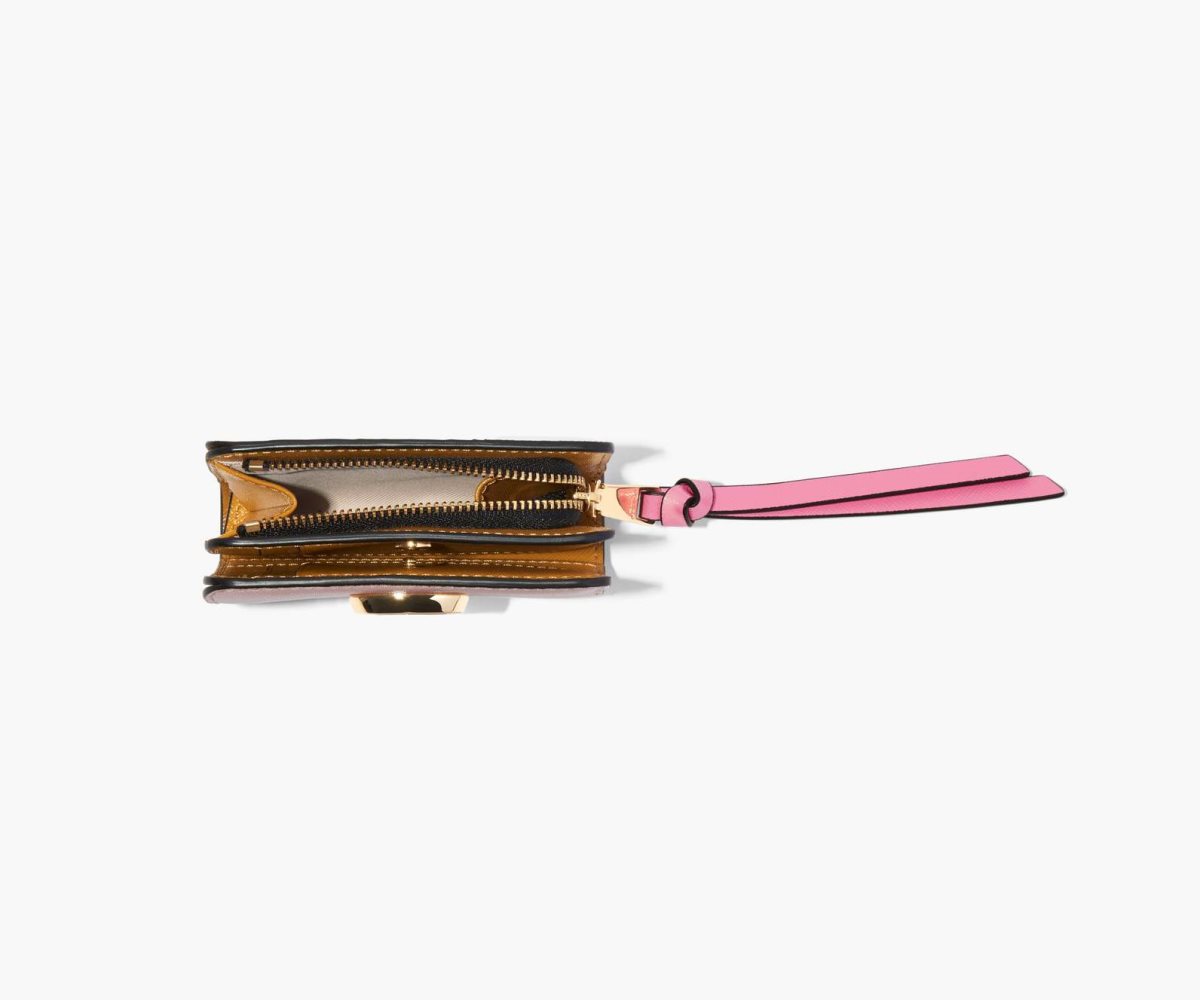 Marc Jacobs Snapshot Mini Compact Wallet Rose Multi | HSM-473509