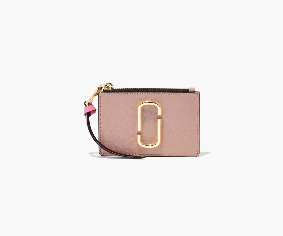 Marc Jacobs Snapshot Top Zip Multi Wallet Rose Multi | IGO-704526