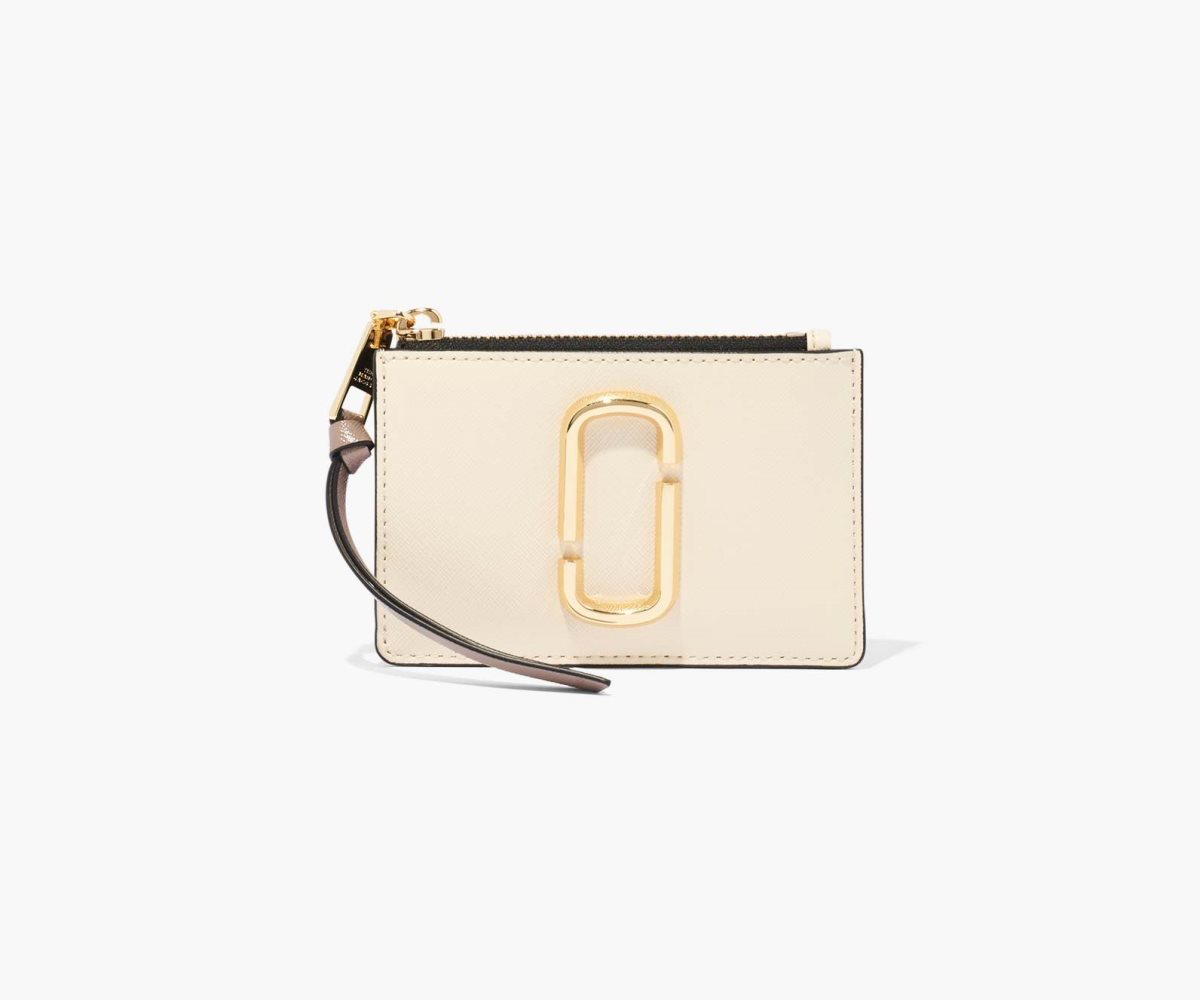 Marc Jacobs Snapshot Top Zip Multi Wallet New Cloud White Multi | IKE-608271