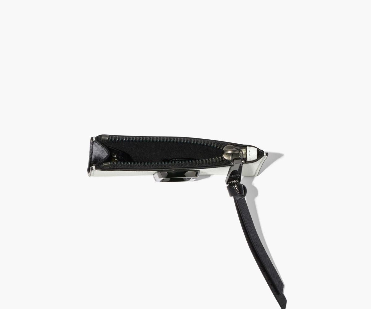 Marc Jacobs Snapshot Top Zip Multi Wallet Black/White | WOJ-459781