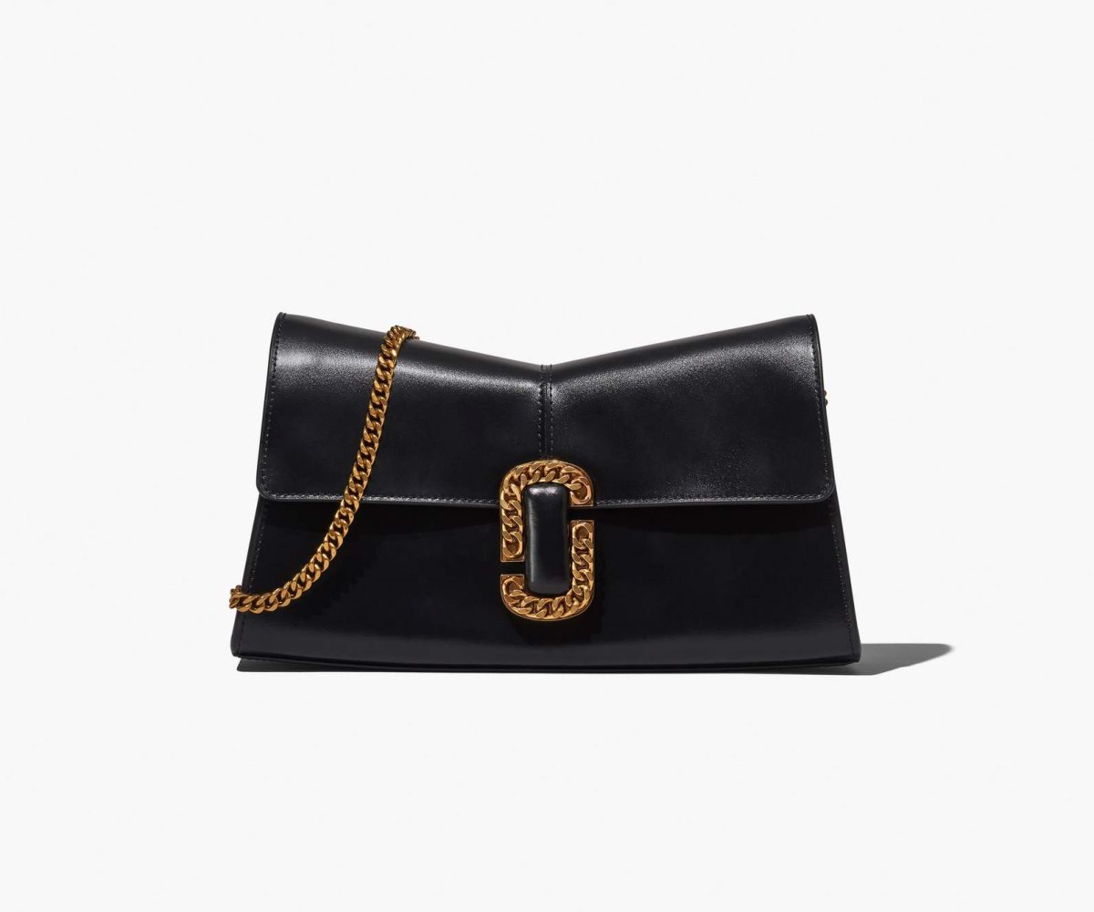 Marc Jacobs St. Marc Convertible Clutch Black | FNG-063251