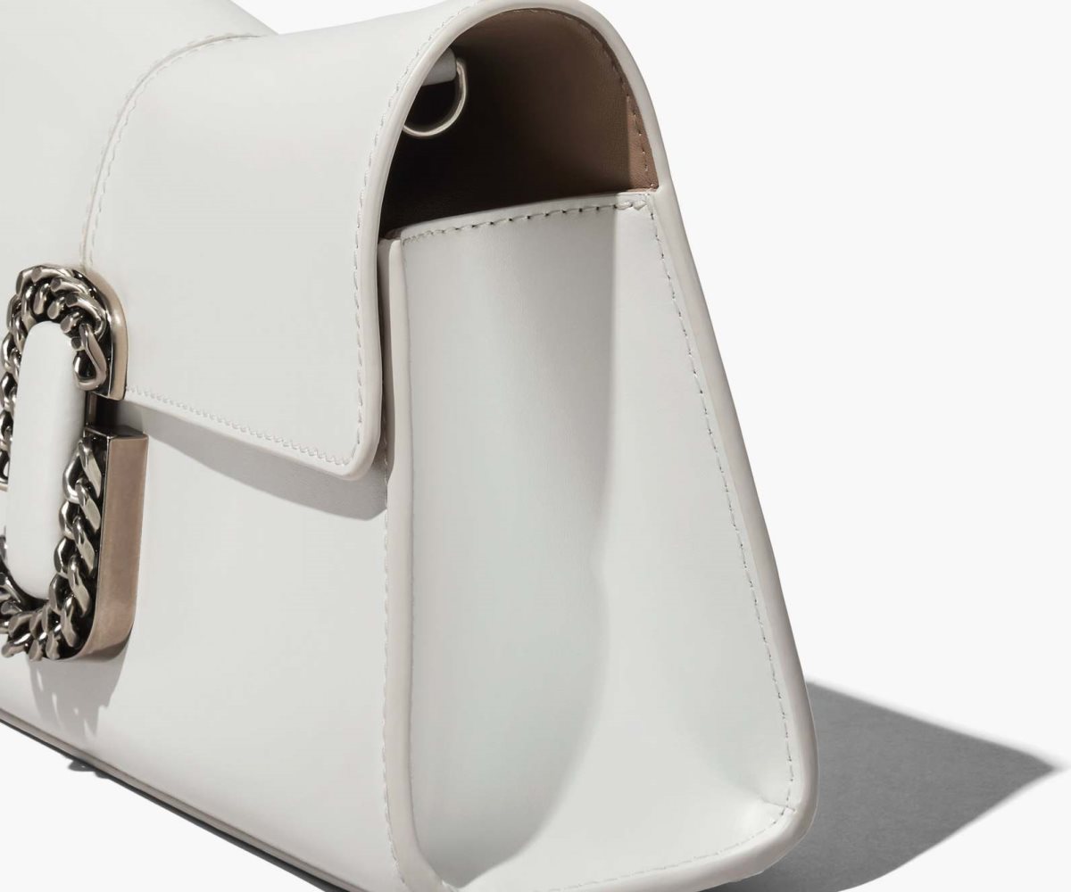 Marc Jacobs St. Marc Convertible Clutch White | STE-305814