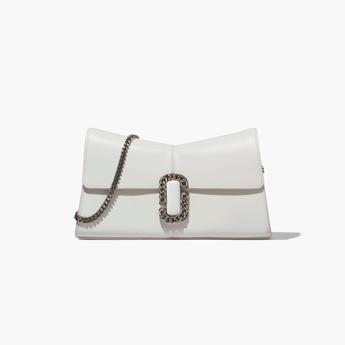 Marc Jacobs St. Marc Convertible Clutch White | STE-305814