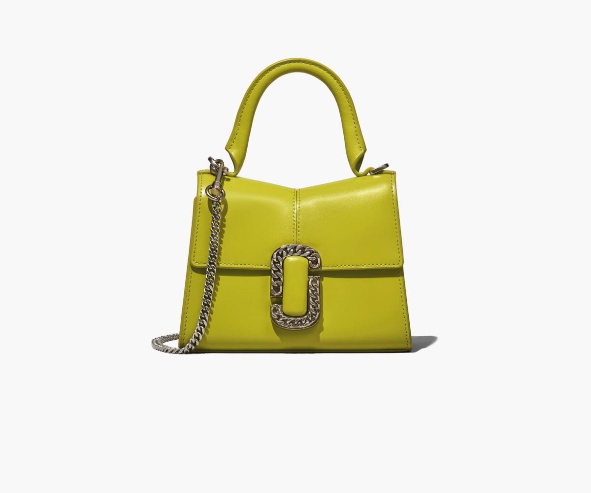 Marc Jacobs St. Marc Mini Top Handle Acid Lime | KOT-059346