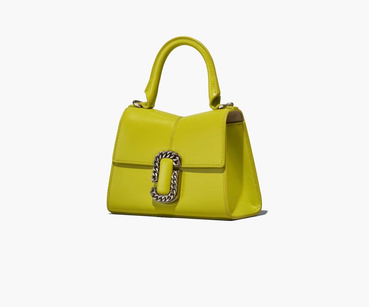 Marc Jacobs St. Marc Mini Top Handle Acid Lime | KOT-059346