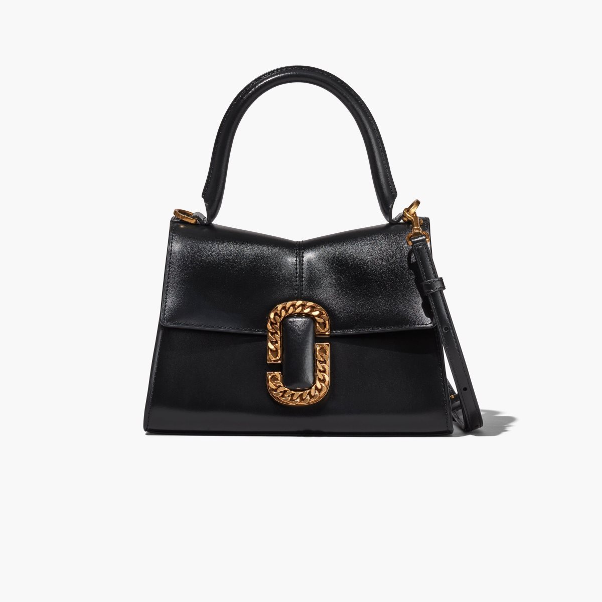 Marc Jacobs St. Marc Top Handle Black | FAK-345869