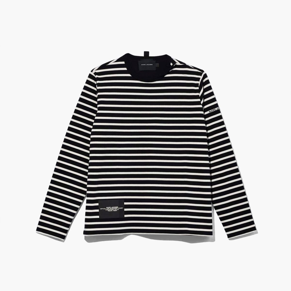 Marc Jacobs Striped T-Shirt Black Multi | OAK-764038