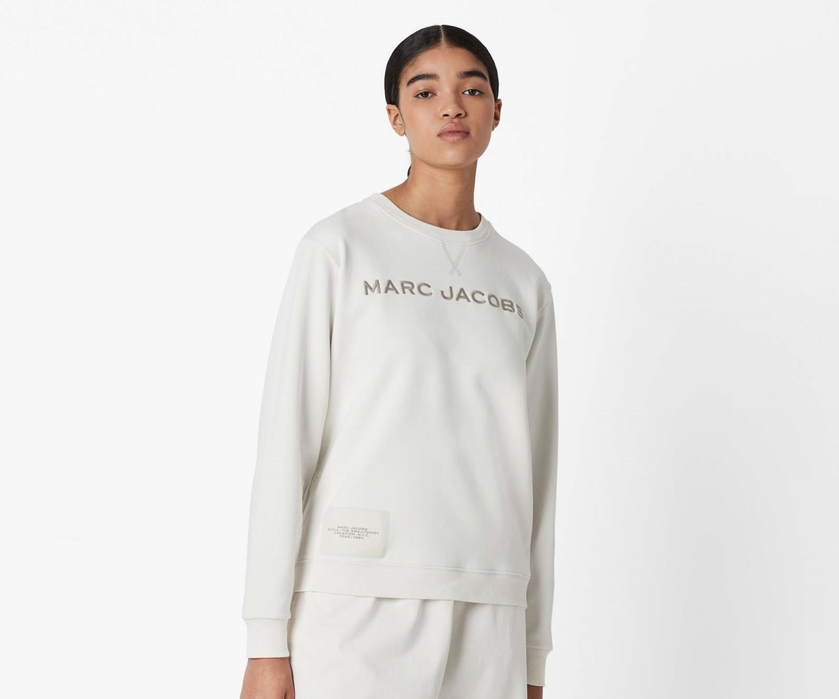 Marc Jacobs Sweatshirts T Shirts Clearance Stores Womens Sweatshirt Chalk