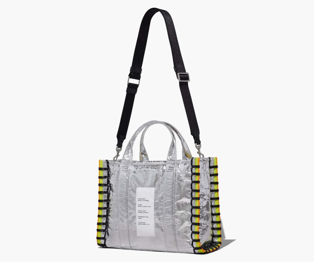 Marc Jacobs Tarp Medium Tote Silver | IOF-814592