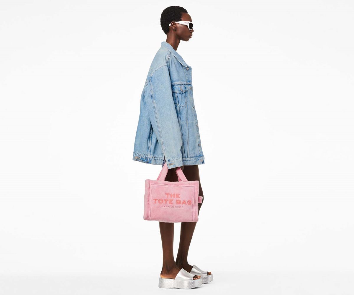 Marc Jacobs Terry Medium Tote Bag Light Pink | ZUP-803214