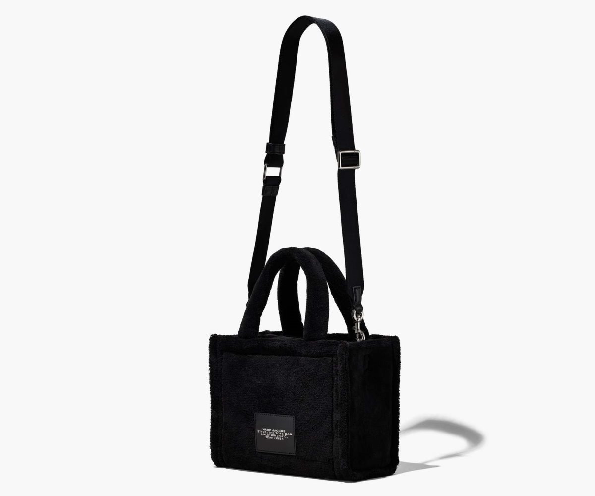 Marc Jacobs Terry Mini Tote Bag Black | HVU-853269