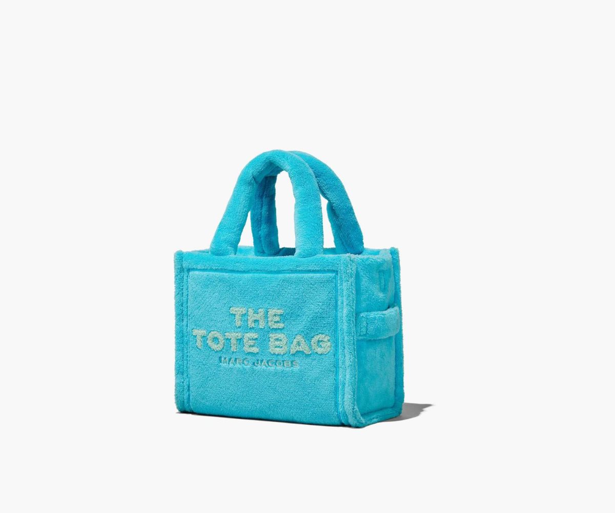 Marc Jacobs Terry Mini Tote Bag Pool | MKQ-673024
