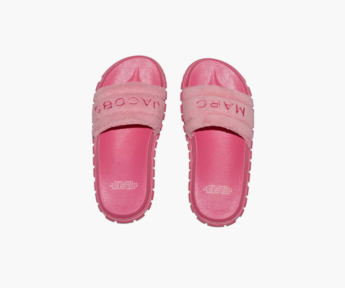 Marc Jacobs Terry Slide Quartz Pink | HVY-843906