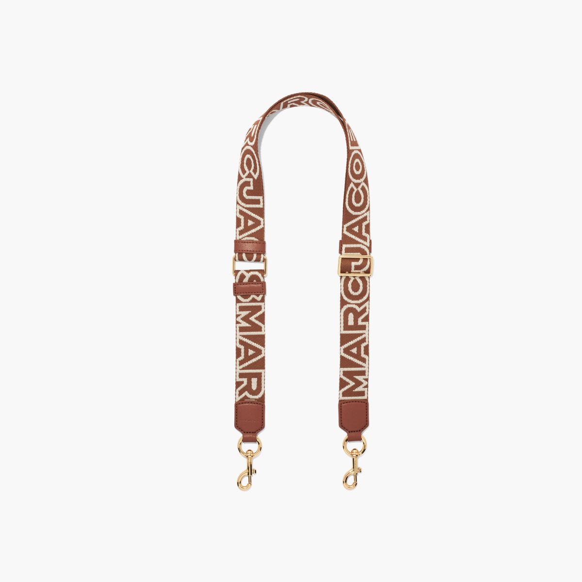 Marc Jacobs Thin Outline Logo Webbing Strap Argan Oil Multi | CYS-879024