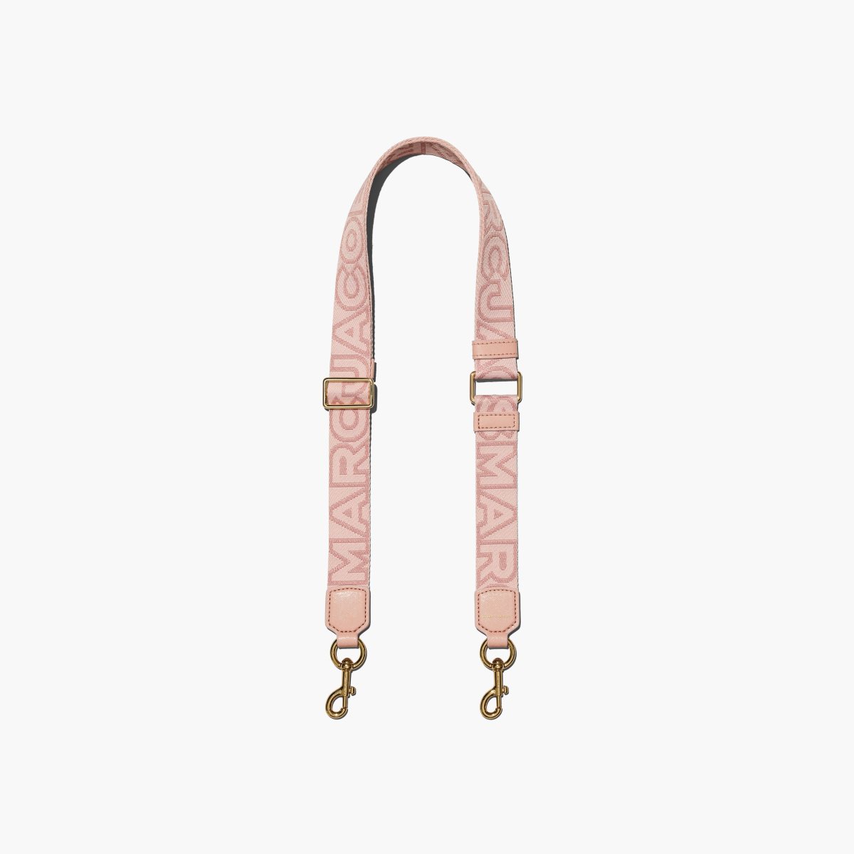 Marc Jacobs Thin Outline Logo Webbing Strap Rose Multi | FBA-451890