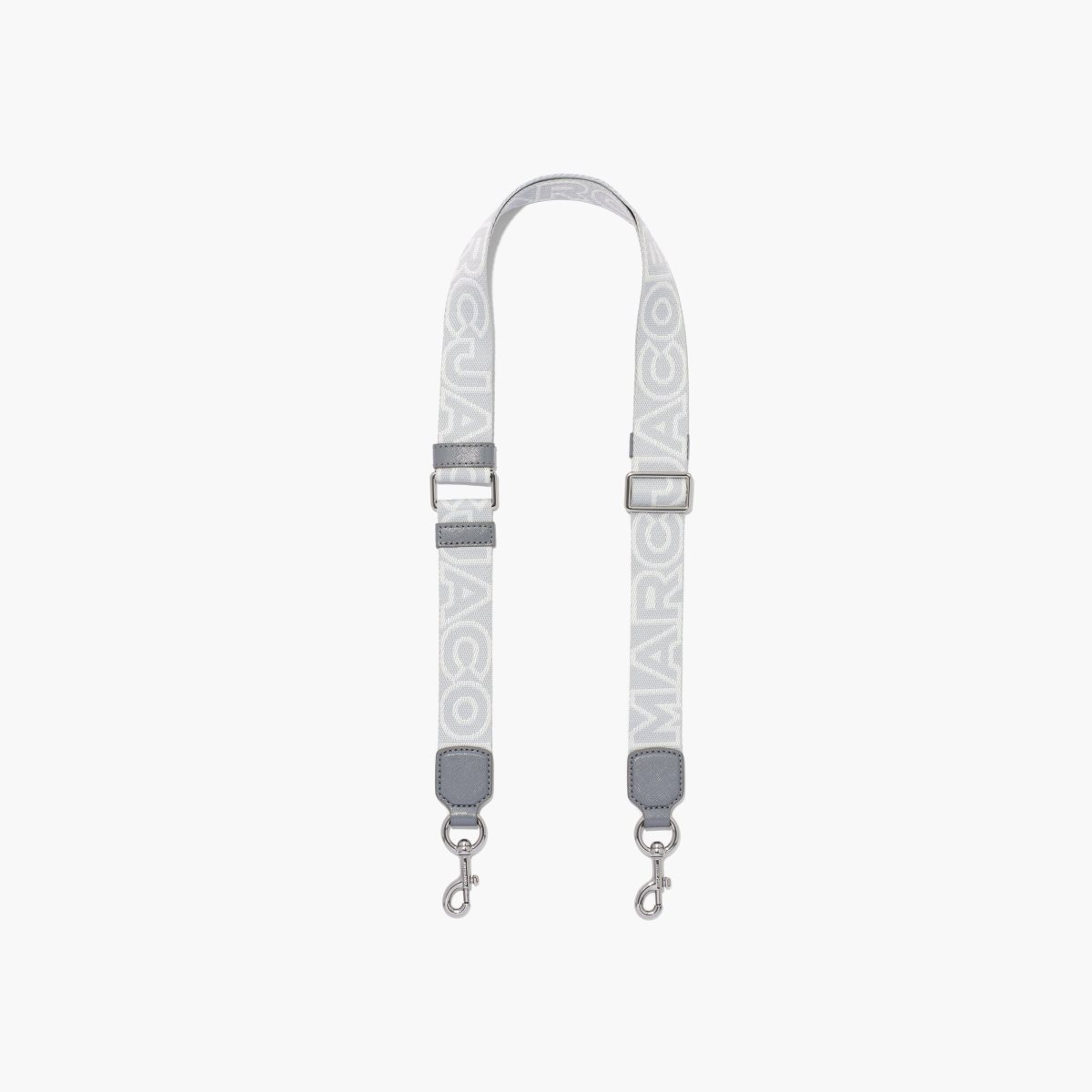 Marc Jacobs Thin Outline Logo Webbing Strap Wolf Grey Multi | NHL-298137