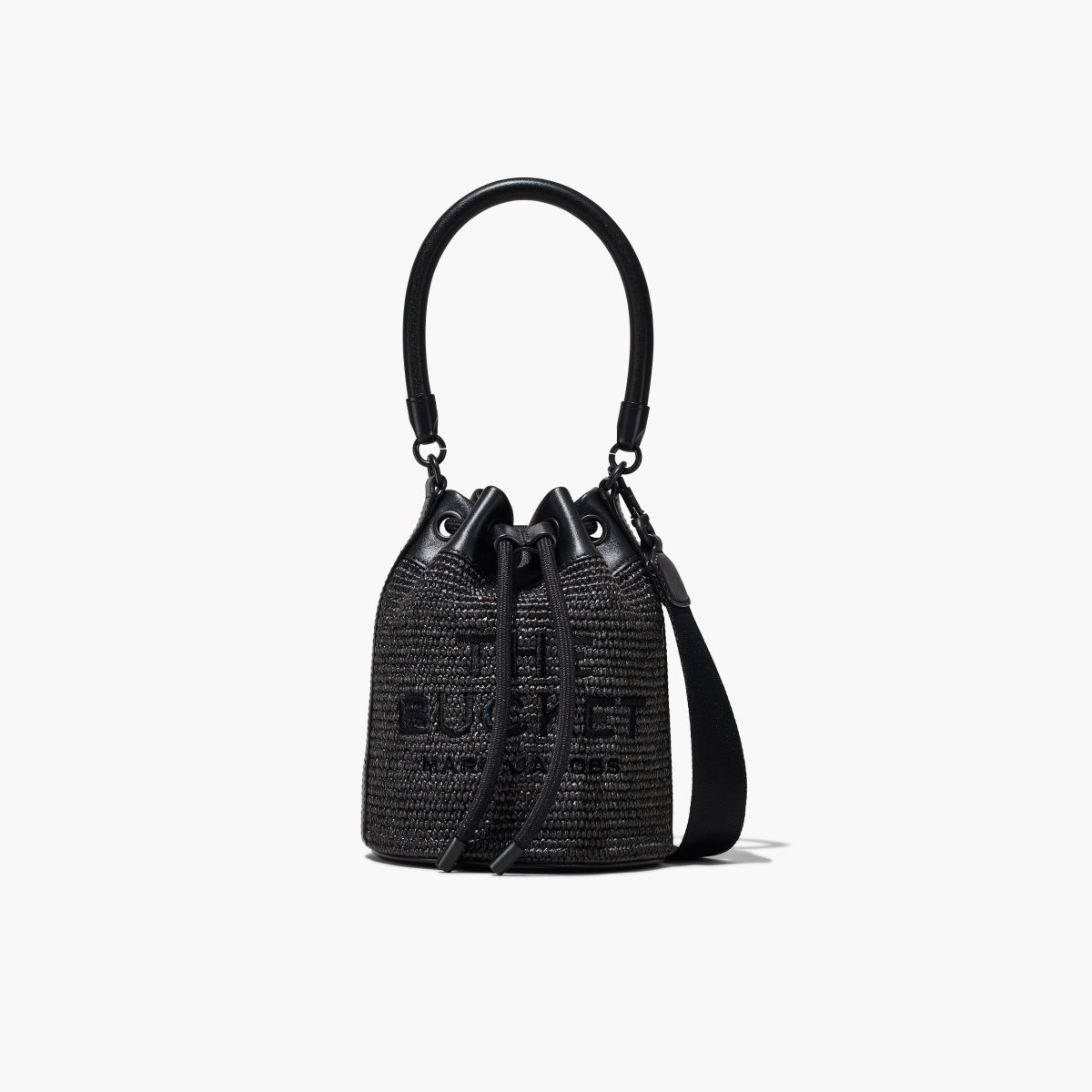 Marc Jacobs Woven DTM Bucket Bag Black | HSQ-740819