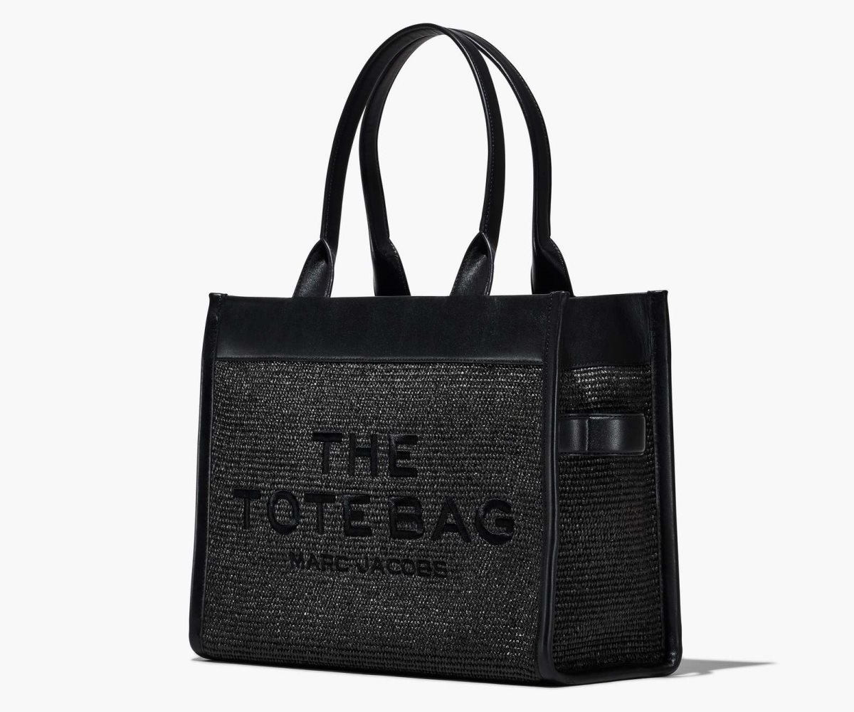 Marc Jacobs Woven DTM Large Tote Bag Black | REF-294107