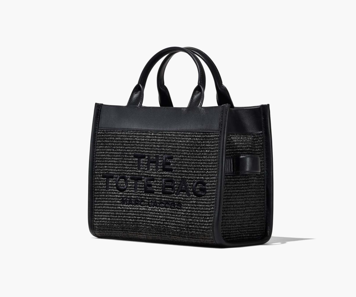 Marc Jacobs Woven DTM Medium Tote Bag Black | GKN-432650