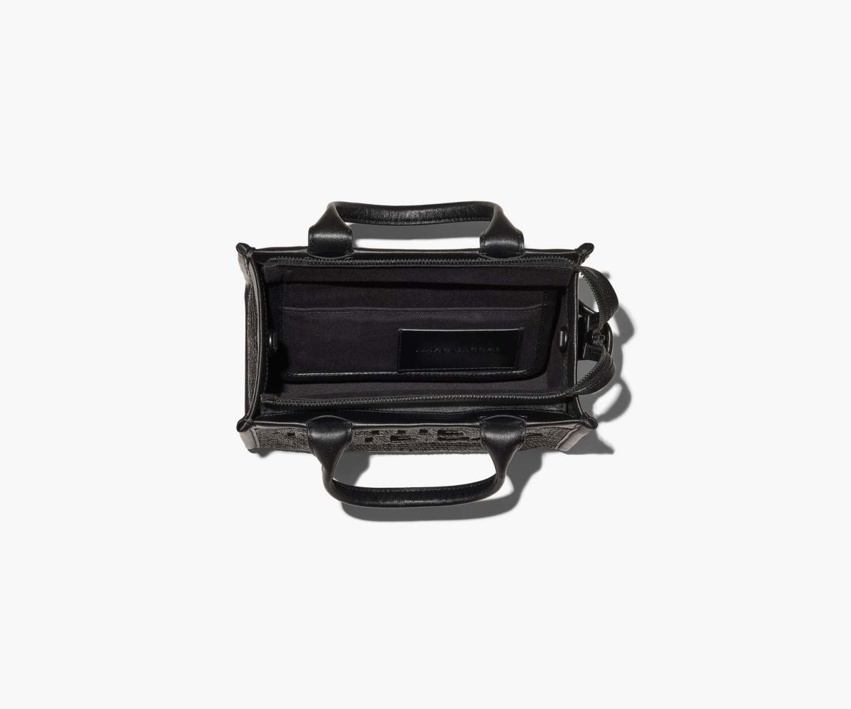 Marc Jacobs Woven DTM Mini Tote Bag Black | HFR-724581