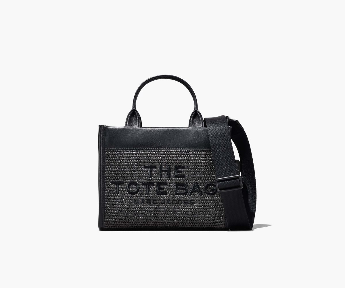 Marc Jacobs Woven DTM Mini Tote Bag Black | HFR-724581