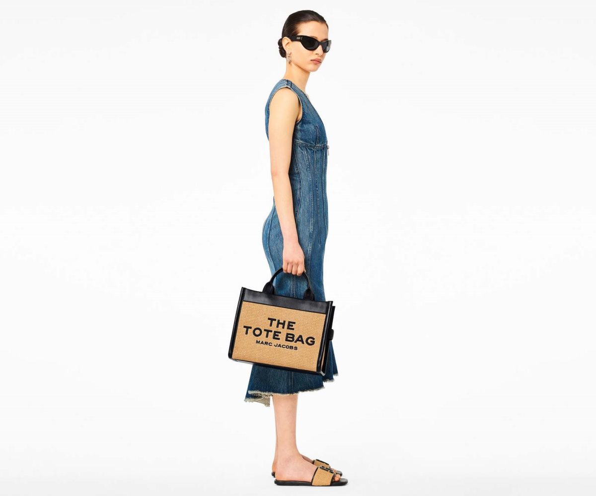 Marc Jacobs Woven Medium Tote Bag Natural | PMT-794580