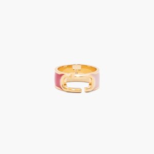 Marc Jacobs J Marc Colorblock Ring True Red Multi/Gold | CGU-673014