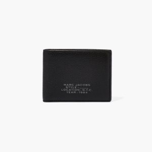 Marc Jacobs Leather Billfold Wallet Black | WCD-079842