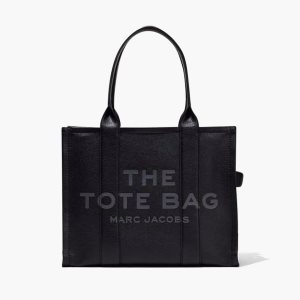Marc Jacobs Leather Large Tote Bag Black | ELY-642310