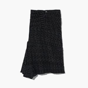 Marc Jacobs Monogram Denim Skirt Black | HYZ-481675