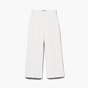 Marc Jacobs Monogram Oversized Sweatpants Eggshell/Optic White | CQM-841623