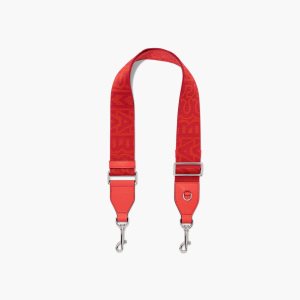 Marc Jacobs Monogram Utility Webbing Strap Electric Orange Multi | FRH-598267