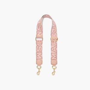 Marc Jacobs Outline Logo Webbing Strap Rose Multi | FBR-571243