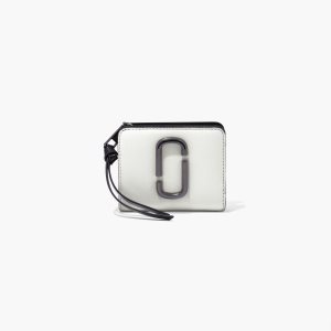 Marc Jacobs Snapshot Mini Compact Wallet Black/White | HOK-906431